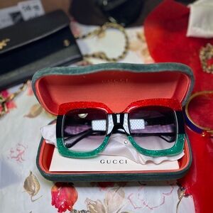 Authentic Gucci tricolor sunglasses